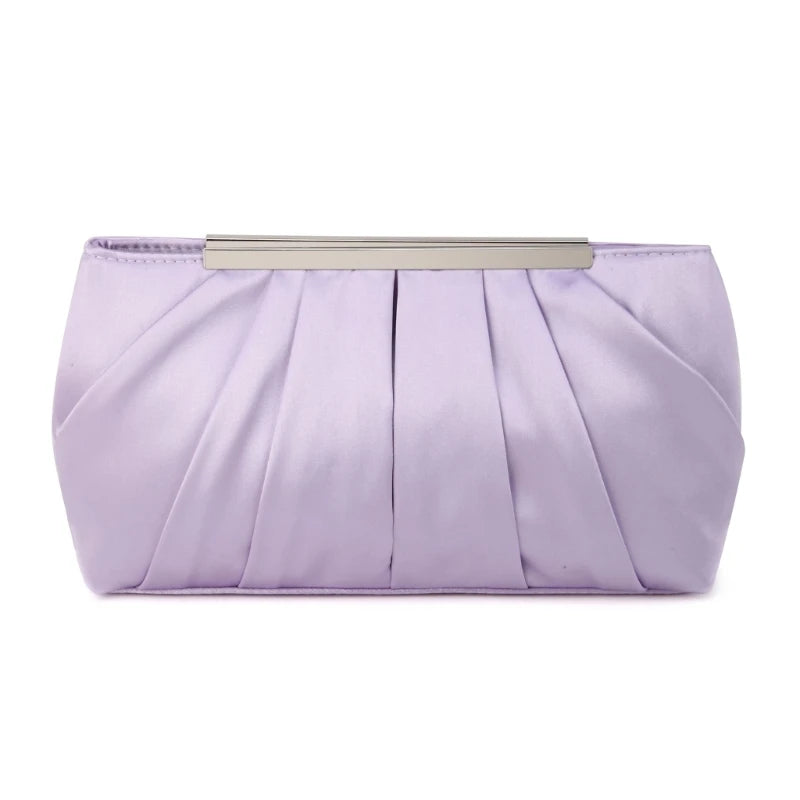 Pleated Handbag for Women Girl Crossbody Bags with Chain Fashion Evening Bag