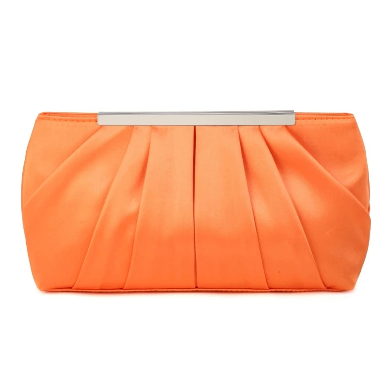 Pleated Handbag for Women Girl Crossbody Bags with Chain Fashion Evening Bag