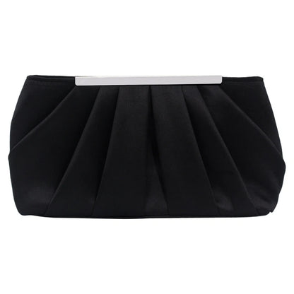 Pleated Handbag for Women Girl Crossbody Bags with Chain Fashion Evening Bag