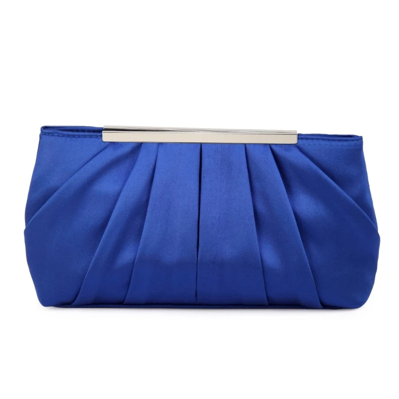 Pleated Handbag for Women Girl Crossbody Bags with Chain Fashion Evening Bag