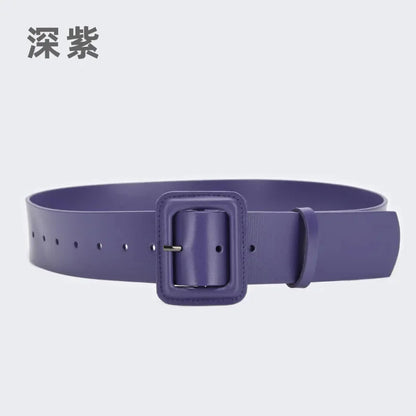 Plus-size Wide Leather Designer Fashion Waistband Multicolor Belt for Women
