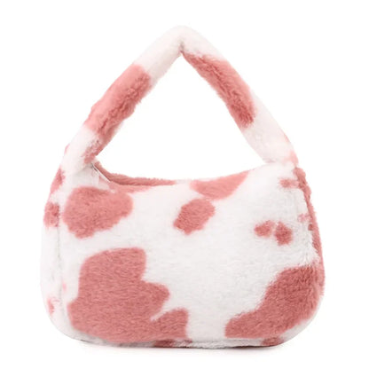 Plush Flower Plush Bag New Niche Handbag Shoulder Bag for Women  Purses and Handbags Luxury Designer Hand Bags