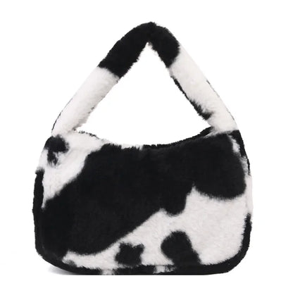 Plush Flower Plush Bag New Niche Handbag Shoulder Bag for Women  Purses and Handbags Luxury Designer Hand Bags