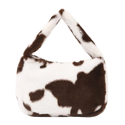 Plush Flower Plush Bag New Niche Handbag Shoulder Bag for Women  Purses and Handbags Luxury Designer Hand Bags