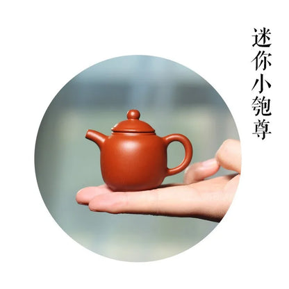 [Pocket] Mini Fingertip Pot Small Yixing Clay Teapot Yixing Play Pot Small Capacity Inverted Teapot Tea Ornaments Tea Table Deco