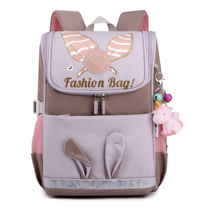 Pony Pendant Children Orthopedic School Bag For Teenage Girls Big Space School Backpack Cute Waterproof Kids Schoolbag Bookbag