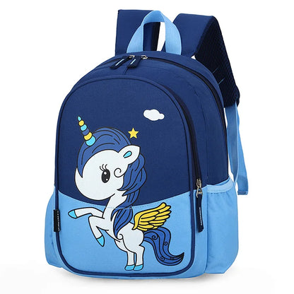 Popular Cartton Unicorn Kids School Backpacks for 2-6 years Kindergarten Toddler Best Nylon Children School Bags for Girls Boys
