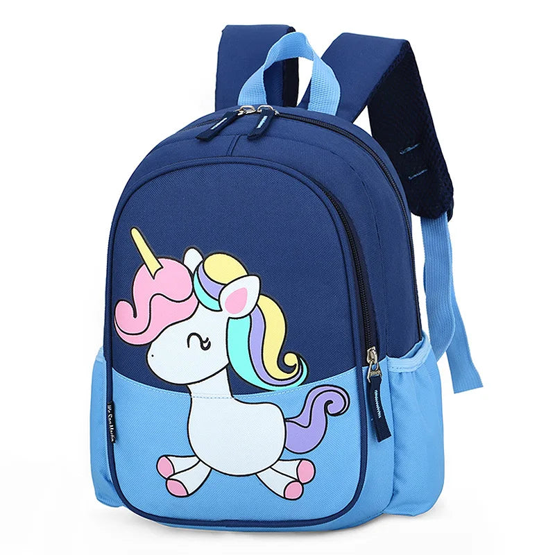 Popular Cartton Unicorn Kids School Backpacks for 2-6 years Kindergarten Toddler Best Nylon Children School Bags for Girls Boys