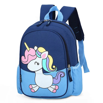Popular Cartton Unicorn Kids School Backpacks for 2-6 years Kindergarten Toddler Best Nylon Children School Bags for Girls Boys