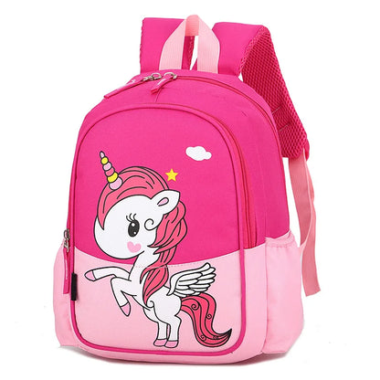 Popular Cartton Unicorn Kids School Backpacks for 2-6 years Kindergarten Toddler Best Nylon Children School Bags for Girls Boys
