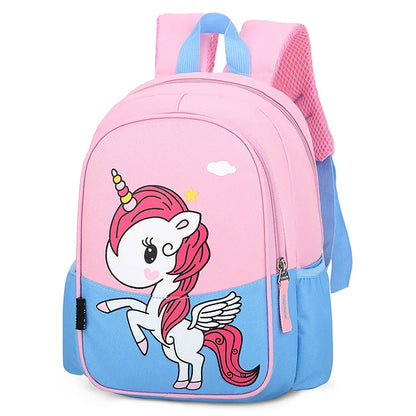 Popular Cartton Unicorn Kids School Backpacks for 2-6 years Kindergarten Toddler Best Nylon Children School Bags for Girls Boys