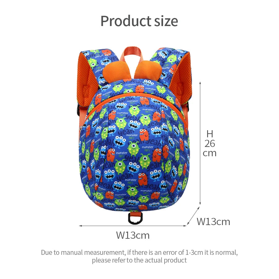 Popular Kindergarten Children Mochilas Escolares School Accessories Cute Cartoon Anti Loss Kids Shell Backpack School Bags
