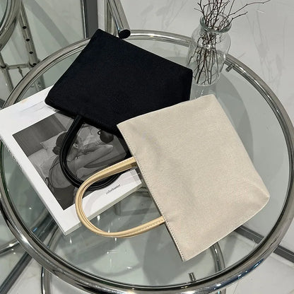 Popular New Mini Top-Handle Bags Y2k E-Girl Nylon Zipper Tote Bag for Women 2024 New Korean Chic Designer Women's Handbags