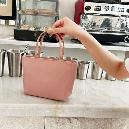 Popular New Mini Top-Handle Bags Y2k E-Girl Nylon Zipper Tote Bag for Women 2024 New Korean Chic Designer Women's Handbags