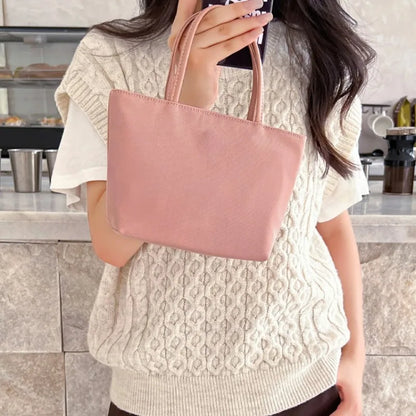 Popular New Mini Top-Handle Bags Y2k E-Girl Nylon Zipper Tote Bag for Women 2024 New Korean Chic Designer Women's Handbags