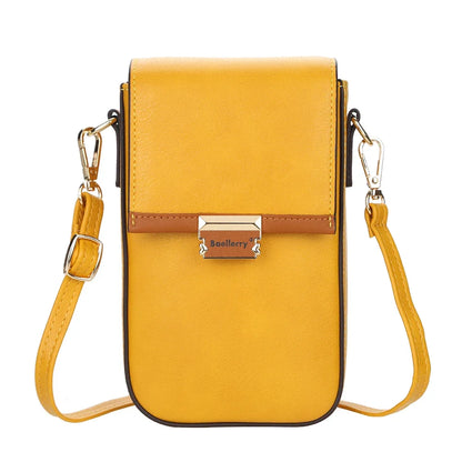 Popular New Women's Shoulder Bags Large Capacity Multiple Card Slots Leather Crossbody Bag for Lady Mini Women Phone Bag