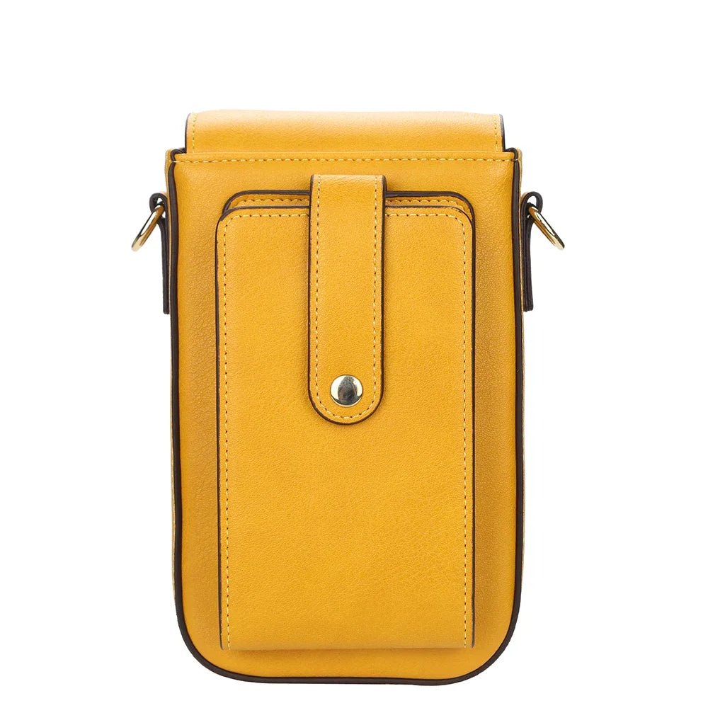 Popular New Women's Shoulder Bags Large Capacity Multiple Card Slots Leather Crossbody Bag for Lady Mini Women Phone Bag