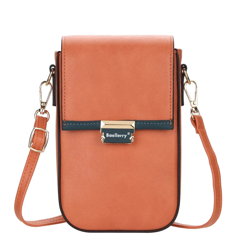 Popular New Women's Shoulder Bags Large Capacity Multiple Card Slots Leather Crossbody Bag for Lady Mini Women Phone Bag