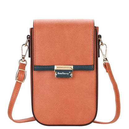 Popular New Women's Shoulder Bags Large Capacity Multiple Card Slots Leather Crossbody Bag for Lady Mini Women Phone Bag