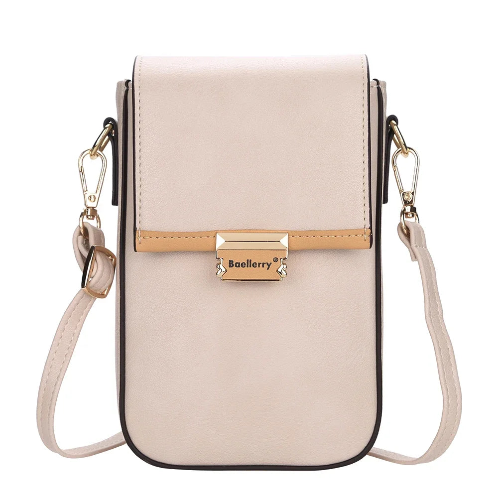 Popular New Women's Shoulder Bags Large Capacity Multiple Card Slots Leather Crossbody Bag for Lady Mini Women Phone Bag