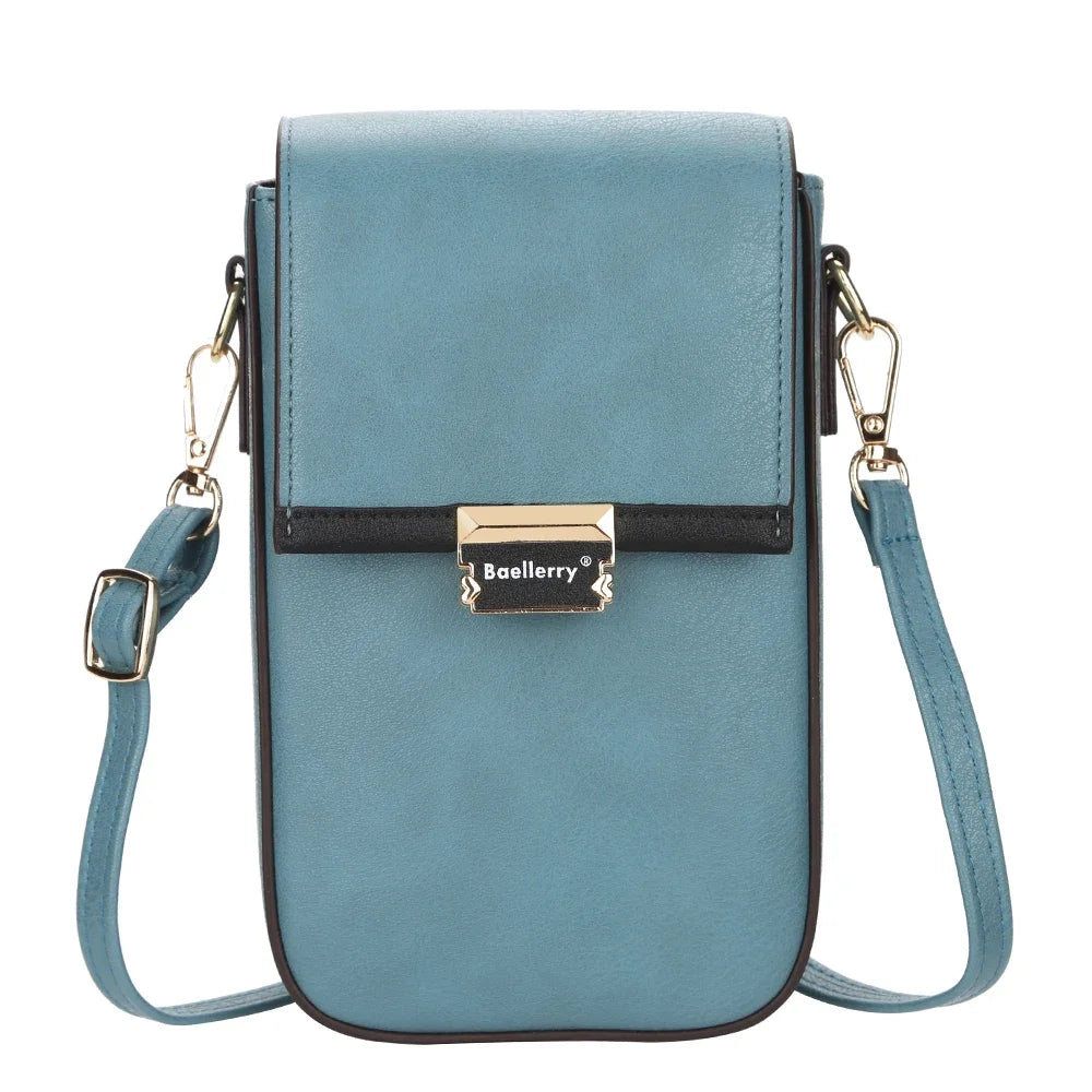 Popular New Women's Shoulder Bags Large Capacity Multiple Card Slots Leather Crossbody Bag for Lady Mini Women Phone Bag