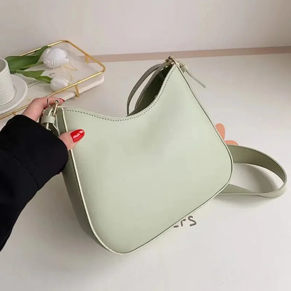 Popular Women's New Fashion PU Leather Shoulder Large-capacity Retro Ladies Messenger Texture Niche Crossbody Bag