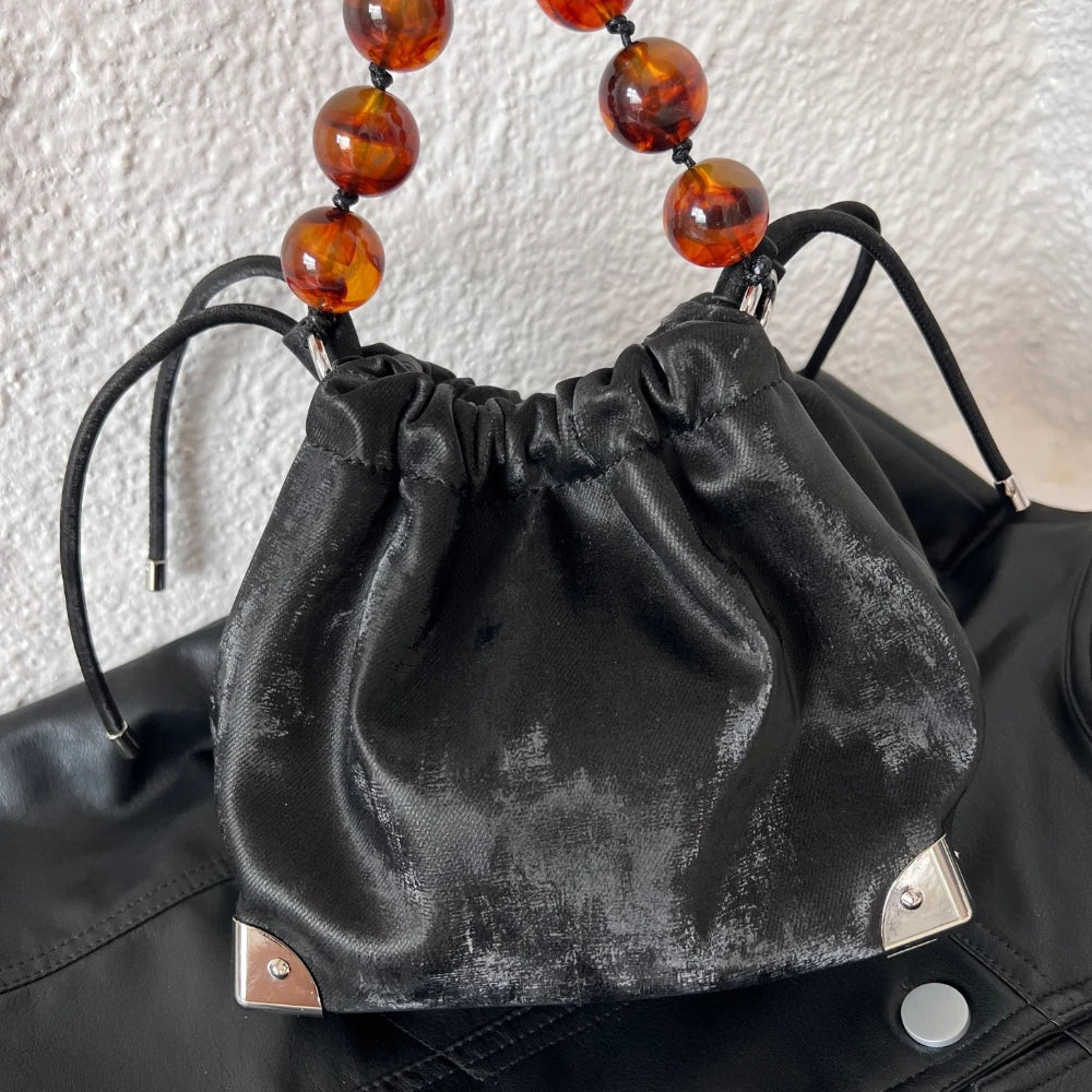 Popular bag for women in 2024 new fashionable and high-end handbag single shoulder crossbody bucket bag chain bag