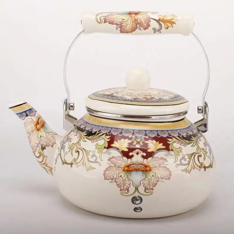Porcelain Enamels Teapot Kettle Coffee Milk Teapot Medicine Pot Induction Cooking Gas Universal Household
