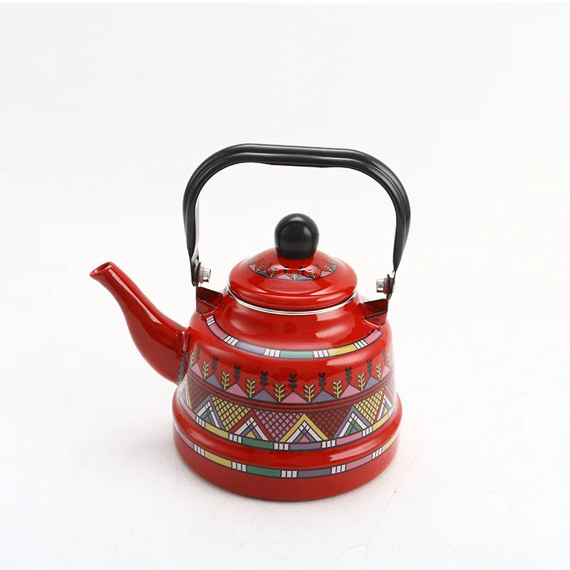 Porcelain Enamels Teapot Kettle Coffee Milk Teapot Medicine Pot Induction Cooking Gas Universal Household
