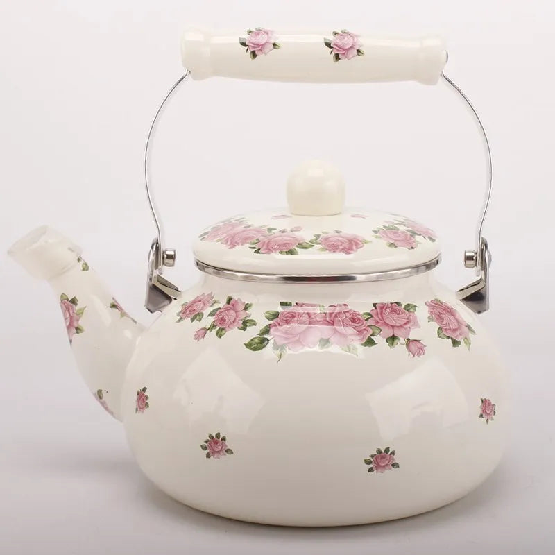 Porcelain Enamels Teapot Kettle Coffee Milk Teapot Medicine Pot Induction Cooking Gas Universal Household