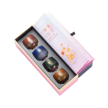 Porcelain Master Kung Fu Tea Cup Set Festive Tea Bowl Tea Single Cup Tea Set Gift Box For Free Customization