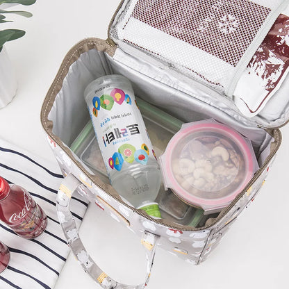 Portable Cans Camping Thermal Cooler Bag For Food drinks Lunch Bag Waterproof travel Picnic Insulated Bag Lunch Box Refrigerator