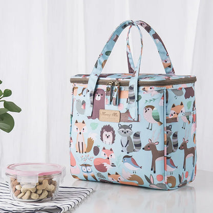 Portable Cans Camping Thermal Cooler Bag For Food drinks Lunch Bag Waterproof travel Picnic Insulated Bag Lunch Box Refrigerator