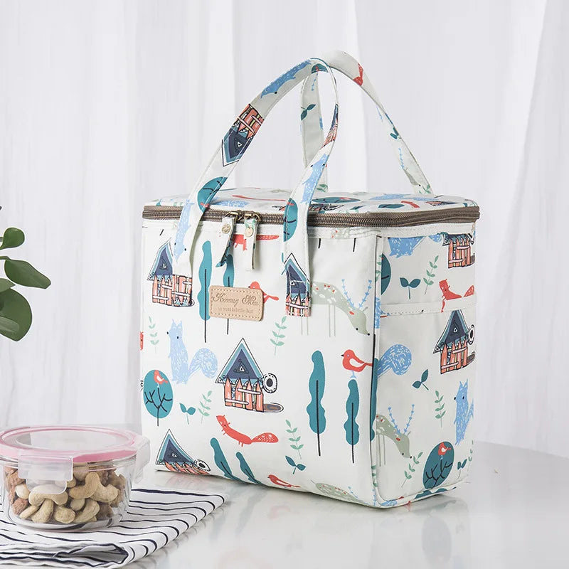 Portable Cans Camping Thermal Cooler Bag For Food drinks Lunch Bag Waterproof travel Picnic Insulated Bag Lunch Box Refrigerator