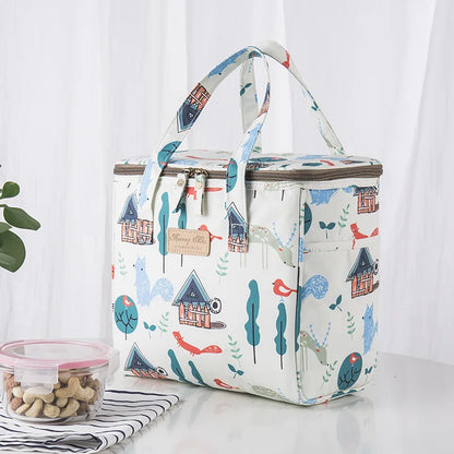 Portable Cans Camping Thermal Cooler Bag For Food drinks Lunch Bag Waterproof travel Picnic Insulated Bag Lunch Box Refrigerator