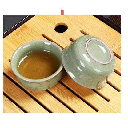Portable Ceramic Teaware Set Chinese Kung Fu Teaset Teapot Traveller Teaware with Bag Teaset Gaiwan Tea Cups of Tea Ceremony