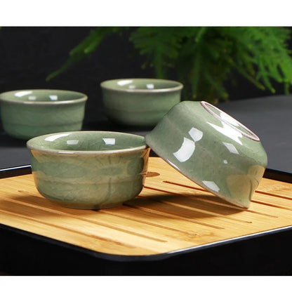 Portable Ceramic Teaware Set Chinese Kung Fu Teaset Teapot Traveller Teaware with Bag Teaset Gaiwan Tea Cups of Tea Ceremony