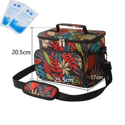 Portable Cooler Bag For Food Thermal Lunch Bag Waterproof Travel Insulated Picnic Box Camping BBQ Family Outdoor Activities