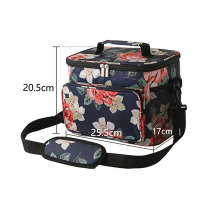 Portable Cooler Bag For Food Thermal Lunch Bag Waterproof Travel Insulated Picnic Box Camping BBQ Family Outdoor Activities
