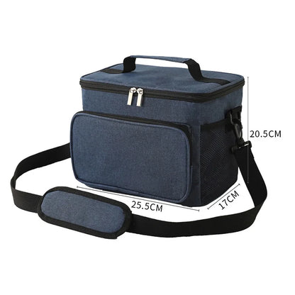 Portable Cooler Bag For Food Thermal Lunch Bag Waterproof Travel Insulated Picnic Box Camping BBQ Family Outdoor Activities