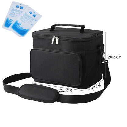 Portable Cooler Bag For Food Thermal Lunch Bag Waterproof Travel Insulated Picnic Box Camping BBQ Family Outdoor Activities