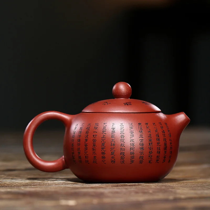 Portable Dahongpao Teaware 150ml Yixing Tea Pot Purple Clay Xishi Teapot Beauty Kettle Handmade Chinese Tea Ceremony Gift