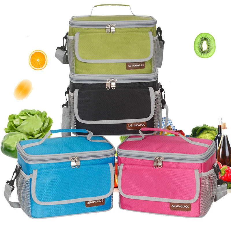 Portable Insulated Bags Women Men Waterproof and Leakproof Cooler Fridge EVA 6L Thermal Lunch Food Picnic Outdoor Bento Bag Work