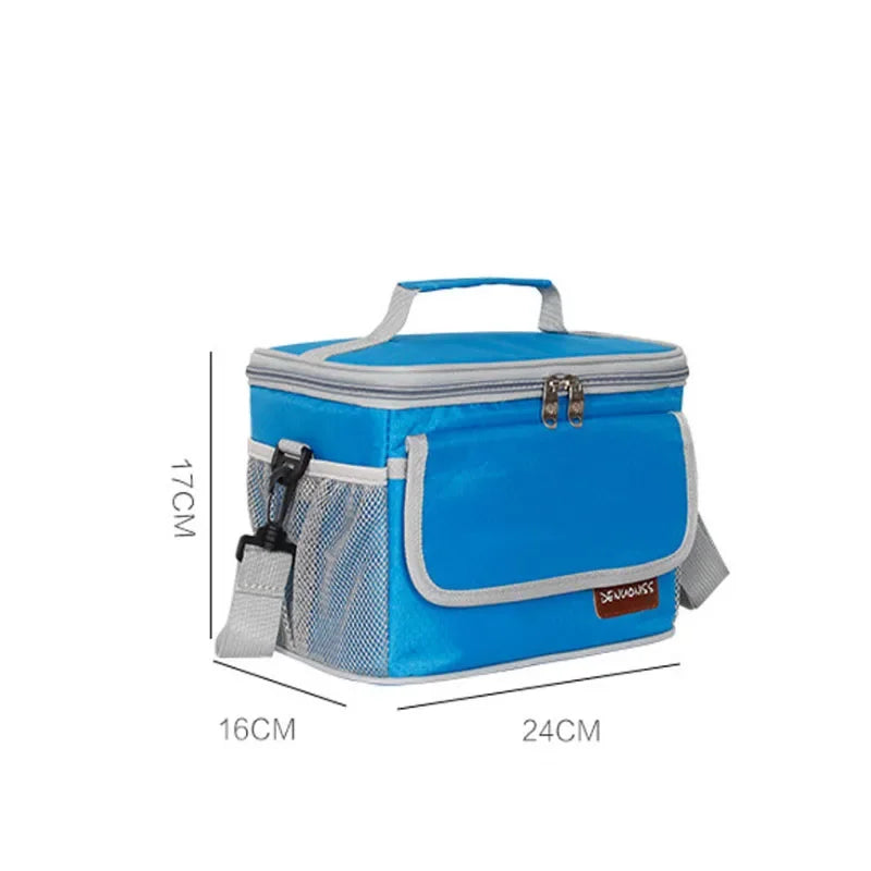 Portable Insulated Bags Women Men Waterproof and Leakproof Cooler Fridge EVA 6L Thermal Lunch Food Picnic Outdoor Bento Bag Work