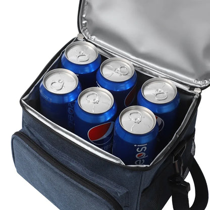 Portable Lunch Bag Outdoor Thermal cooler bag for beer Insulated Tote Cooler Handbag Bento Pouch School Picnic Food Storage Bags