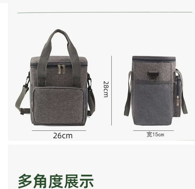 Portable Lunch Bag Travel Beach Beer Leakproof Food Storage Thermal cooler bag Insulated Freezer Bag Drink Camping Picnic Bag