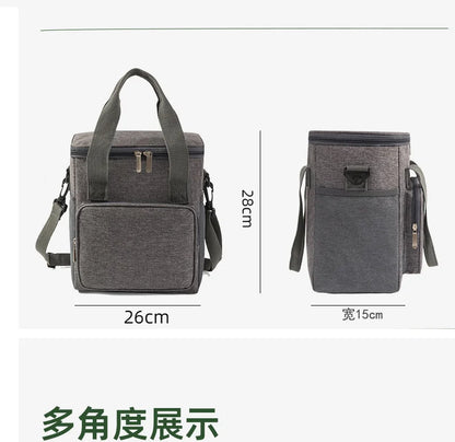 Portable Lunch Bag Travel Beach Beer Leakproof Food Storage Thermal cooler bag Insulated Freezer Bag Drink Camping Picnic Bag