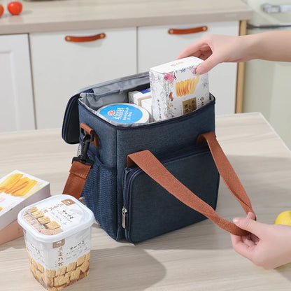 Portable Lunch Bag Travel Beach Beer Leakproof Food Storage Thermal cooler bag Insulated Freezer Bag Drink Camping Picnic Bag