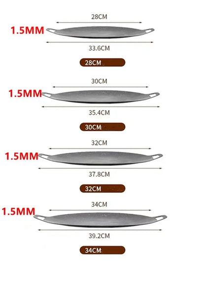Portable Outdoor Camping Non-stick Pan Kitchen Bakeware Oil Frying Baking Pan Multi-purpose Induction Cooker for Household Tools