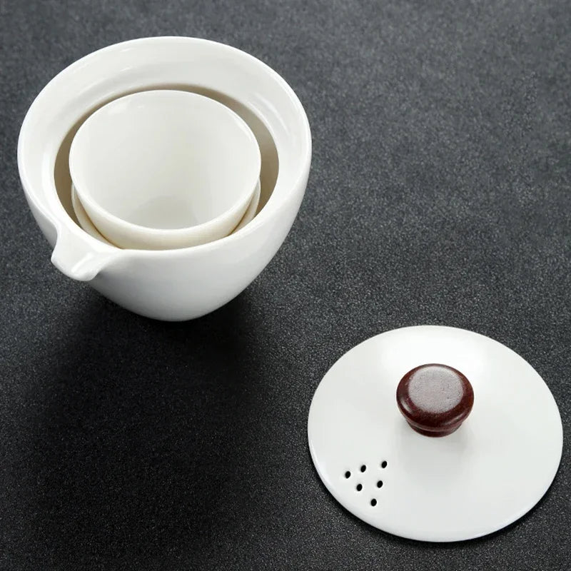 Portable Outdoor Travel Coffee Tea set Teaware With Storage Bag Teapot Teacup Chinese Kung Fu Tea Sets Kettle Coffee Drinkware